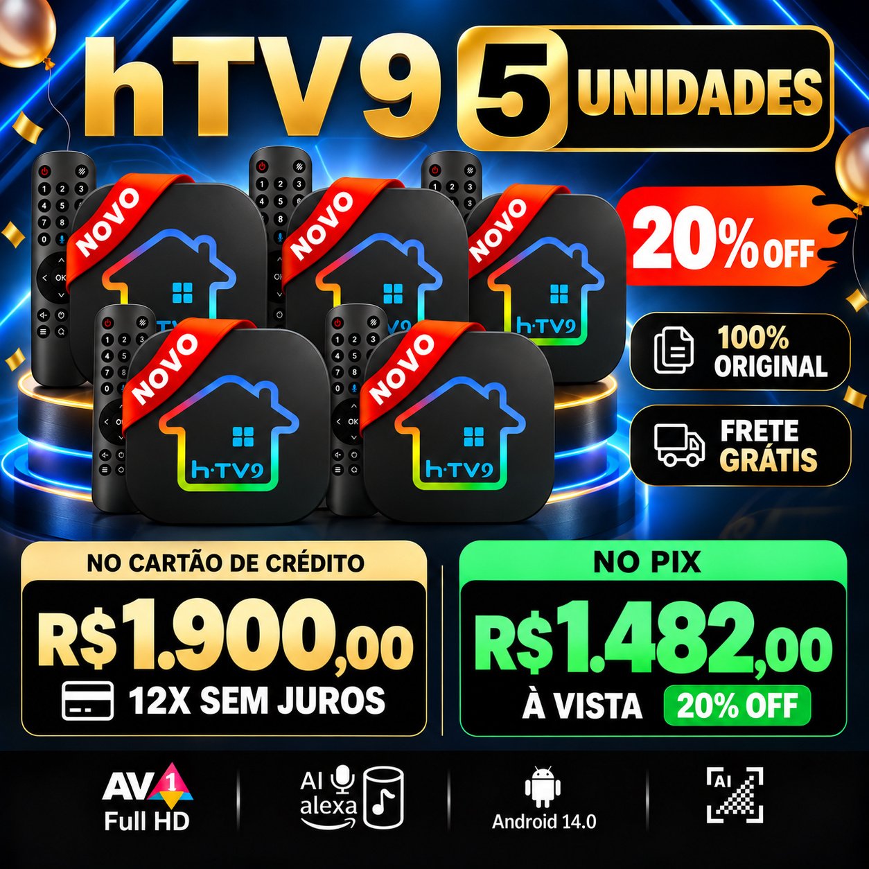Cinco Unidades Htv 9