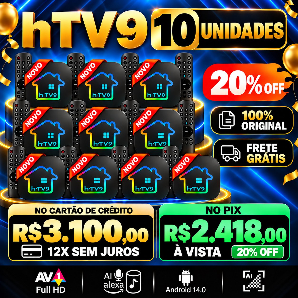 Dez Unidades Htv 9