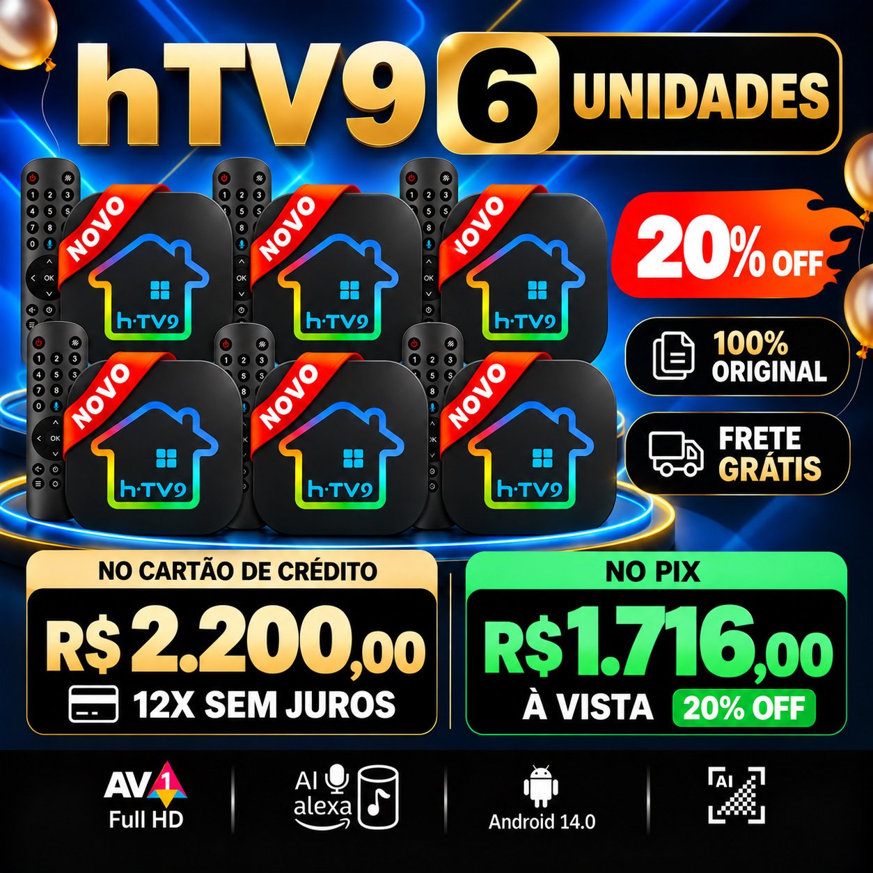 Seis Unidades Htv 9