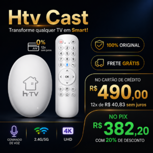 Receptor Htv Cast Bivolt 4K Wi-Fi Hd